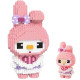 Конструктор Мелоді 25 см 3D Magic Blocks My Melody з мініблоків, наноблок 3D дитячі конструктори