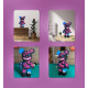 Конструктор Джинкс 40 см 3D Magic Blocks bearbrickв виде Jinx из мини-блоков, наноблок 3D конструкторы