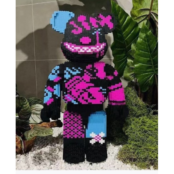 Конструктор Джинкс 40 см 3D Magic Blocks bearbrickв виде Jinx из мини-блоков, наноблок 3D конструкторы