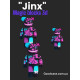 Конструктор Джинкс 40 см 3D Magic Blocks bearbrickв виде Jinx из мини-блоков, наноблок 3D конструкторы