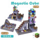 Магнітний конструктор із кубиків Minecraft Magnetic Cube «Шахта» - 3D-сцена, набір 224 деталі