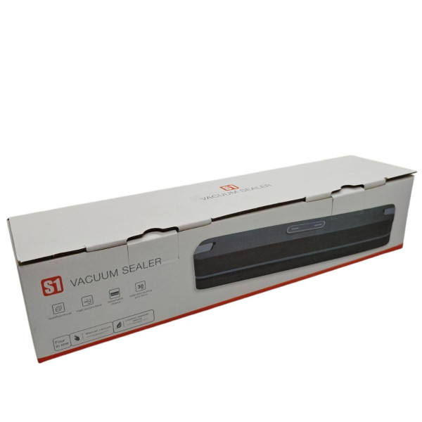 Вакууматор для продуктов Vacuum Sealer S1 с дисплеем Кухонный вакуумный упаковщик для мяса, рыбы, овощей