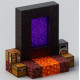 Магнітний конструктор із кубиків Minecraft Magnetic Cube Пекельні ворота - 32 деталі, Магнітні кубики Майнкрафт