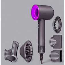 Фен стайлер 5в1 Super Hair Dryer 1600W, професійний безшумний фен з іонізацією та 5 насадками для укладання волосся