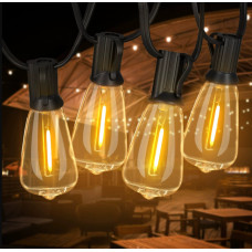 Ретро гірлянда вулична з лампочок 10 метрів 25 ламп retro lampa Вінтажна гірлянда теплого кольору