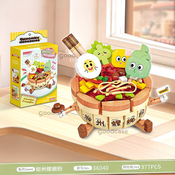 Набір конструкторів 6в1 Їжа Specialty Delicacies, конструктори 3Д колекція з мініфігурок 7 см на 14 см