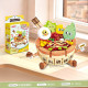 Набір конструкторів 6в1 Їжа Specialty Delicacies, конструктори 3Д колекція з мініфігурок 7 см на 14 см