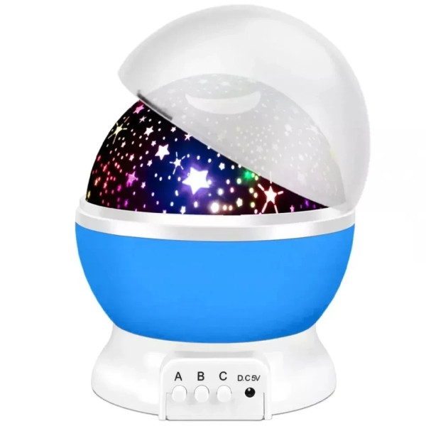 Детский ночник проектор звездного неба 2в1 Star Master Dream, месяц плюс звезды проекция в комнату