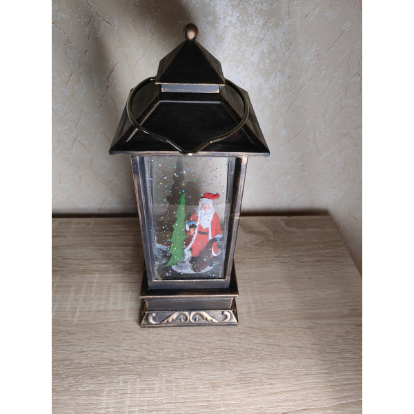 Зимова казка музичний новорічний світильник, декор світильник від usb Snow Lantern
