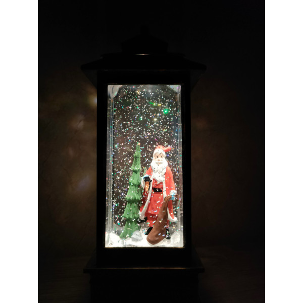 Зимова казка музичний новорічний світильник, декор світильник від usb Snow Lantern