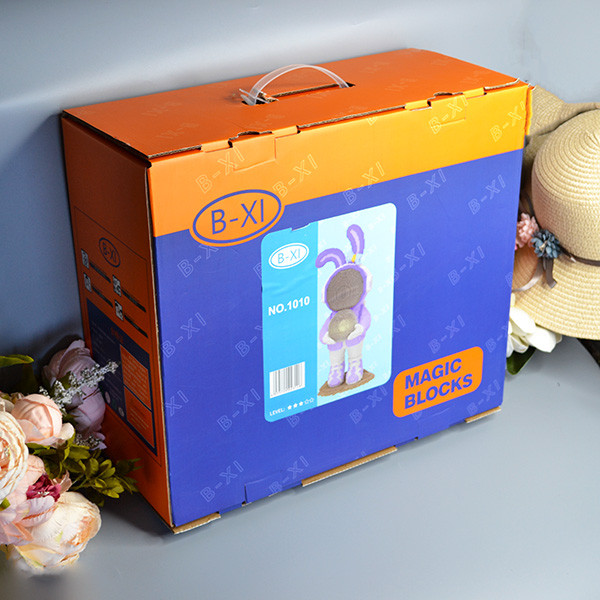 Конструктор 3D Magic Blocks з підсвіткою "Зайчик із місяцем" Висота 92 см 14888 деталей