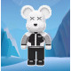 Конструктор Magic Blocks 4300 деталей у формі ведмедика Bearbrick Black and White, Конструктор 3д наноблок