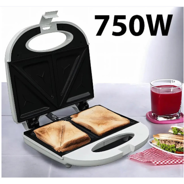 Бутербродниця електрична The waffle maker 750вт Електрична сендвічниця з антипригарним покриттям