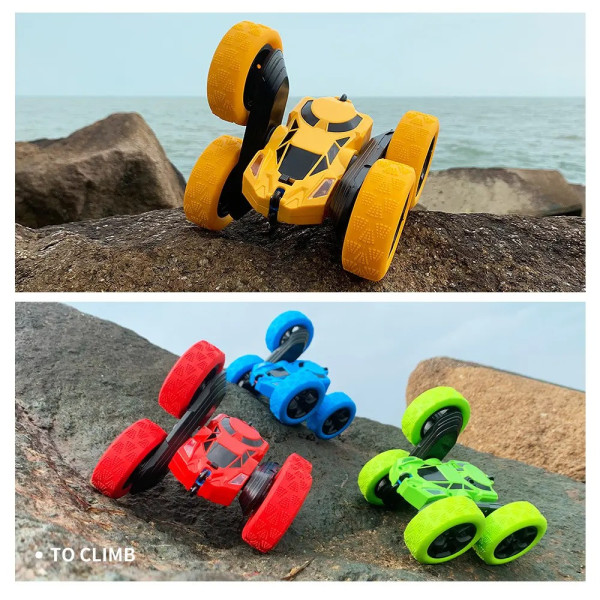 Трюкова дитяча машинка-перевертень на радіокеруванні stunt car exciter з пультом