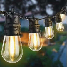 Ретрогірлянда вулична водонепроникна 10 метрів 20 лампочок retro lampa Вінтажна гірлянда лампочка