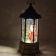 Новорічний музичний світильник зі снігом Water Lantern Замок 30 см ОО-91 ретро ліхтар з ефектом снігу