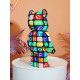 Конструктор Алфавіт 40 см 3D у формі Magic Blocks bearbrick з мініблоків, наноблок 3D конструктори
