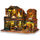 Румбокс «Сутінковий книжковий магазин» ES-017 з підсвічуванням DIY Dollhouse Kit | Інтер'єрний 3D-конструктор