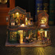 Румбокс «Сутінковий книжковий магазин» ES-017 з підсвічуванням DIY Dollhouse Kit | Інтер'єрний 3D-конструктор