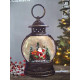 Зимова казка музичний новорічний світильник, декор світильник від usb Snow Lantern