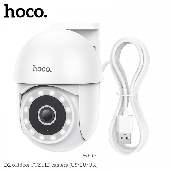 Уличная поворотная Wi-fi камера видеонаблюдения HOCO d2 PTZ HD М для улицы Наружная