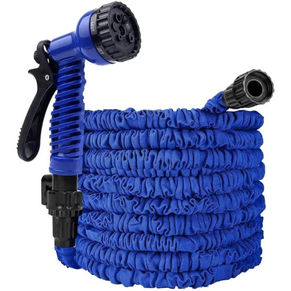 Поливальний шланг 30 метрів Magic Hose — саморозтягувальний, гнучкий, з розпилювачем для саду та городу