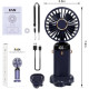 Вентилятор ручний 5 режимів USB Mini Fan, мінівентилятор з акумулятором, Кишеньковий вентилятор маленький