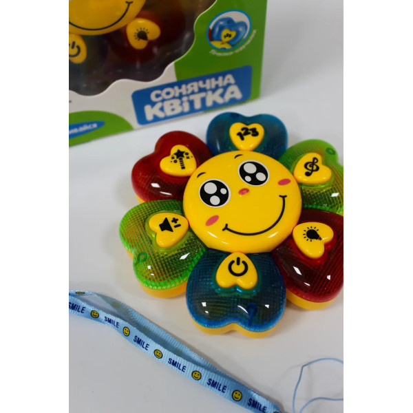 Музична інтерактивна іграшка-квітка для дітей, розвиваюча гра Limo Toys