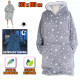 Світний у темряві плед-толстовка з рукавамиHuggle Hoodie Stars Lumi, оверсайз, 80х80 см