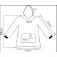 Світний у темряві плед-толстовка з рукавамиHuggle Hoodie Stars Lumi, оверсайз, 80х80 см