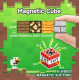 Дитячий Магнітний конструктор кубики Minecraft 70 дет. з магнітних блоків, конструктор на магнітах із кубиків