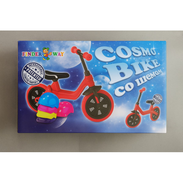 Велобіг дитячий "Cosmo bike" зі шоломом, беговел двоколісний для прогулянки дитячий