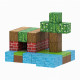 Магнітний конструктор із кубиків 48 штук Minecraft Magnetic Cube Джунглі H067 - Магнітні кубики Майнкрафт