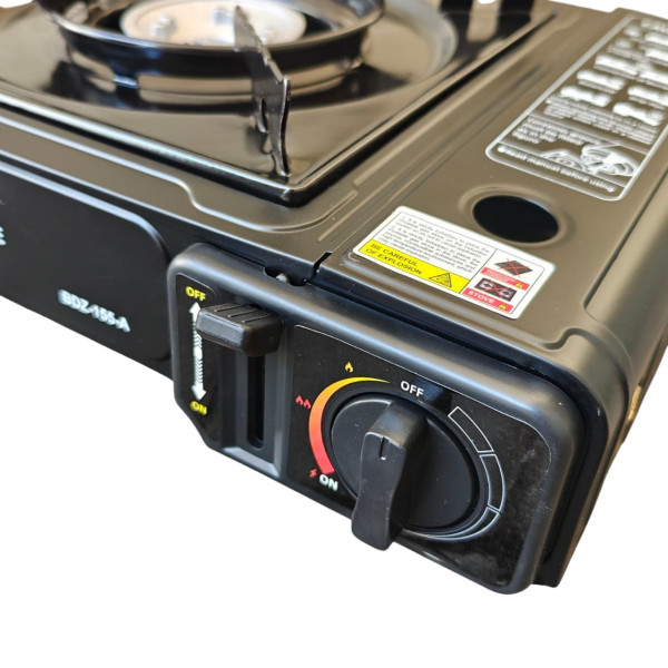 Портативна туристична газова плита в кейсі з перехідником — Portable Gas stove BDZ-155-A