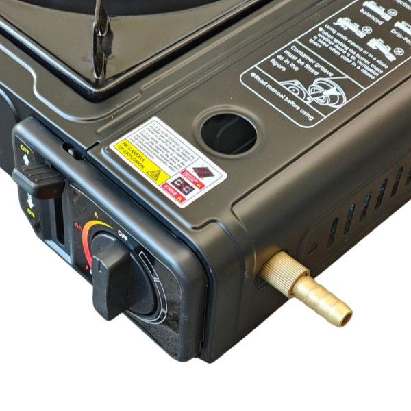 Портативна туристична газова плита в кейсі з перехідником — Portable Gas stove BDZ-155-A