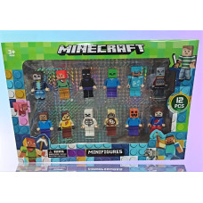Набір магнітних фігурок 12 шт. Майнкрафт, міні-фігурка Minecraft