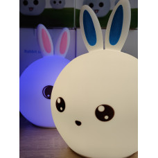 Дитячий силіконовий нічник  Зайка Rabbit Soft Touch
