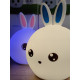 Дитячий силіконовий нічник  Зайка Rabbit Soft Touch