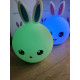 Дитячий силіконовий нічник  Зайка Rabbit Soft Touch
