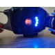 Яскравий акумуляторний LED ліхтарик W5147 7в1 світлодіодний COB Type-C з червоним світлом, ліхтар карабін запальничка