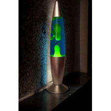 Лава лампа нічник 34 см синя зелена Lava lamp настільний світильник нічник для дому та офісу