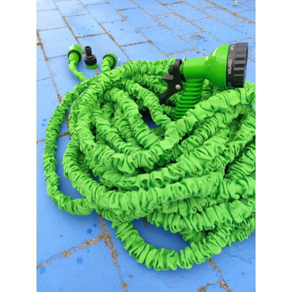 Поливальний шланг 75 метрів Magic Hose — саморозтягувальний, гнучкий, з розпилювачем для саду та городу