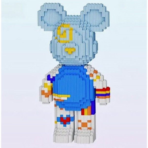 Конструктор дитячий із блоків 3D Magic Blocks у формі ведмедика, наноблок 3д конструктори для дорослих і дітей