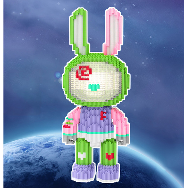 Дитячий конструктор світний як зайчик Bunny 40 см із блоків 3Д Magic Blocks для дорослих і дітей