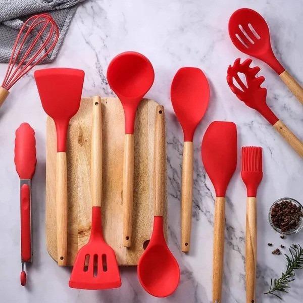 Набір кухонних речей Kitchen Set 12 предметів універсальний силіконовий органайзер з підставкою
