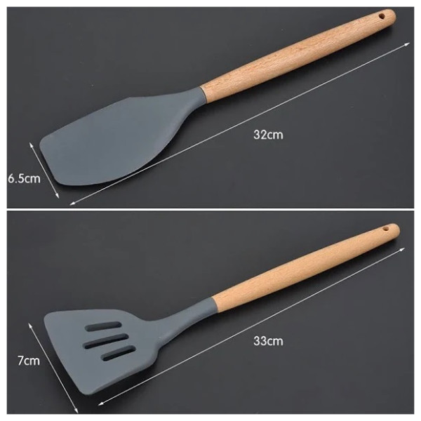 Набір кухонних речей Kitchen Set 12 предметів універсальний силіконовий органайзер з підставкою