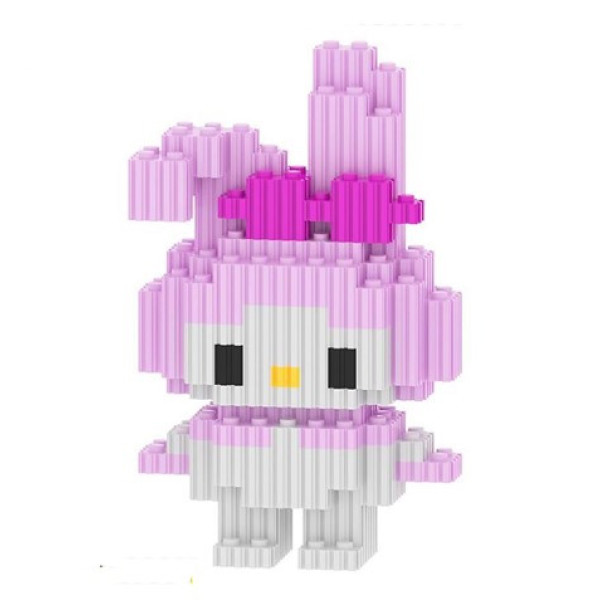 Дитячий конструктор пазл із блоків аніме дівчинка-кролик My Melody, 3d конструктори на подарунок Magic Blocks