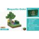 Магнітний конструктор із кубиків Міні ліс 48 шт. Minecraft Magnetic Cube H039 - кубики Майнкрафт