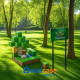 Магнітний конструктор із кубиків Міні ліс 48 шт. Minecraft Magnetic Cube H039 - кубики Майнкрафт
