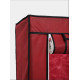 Тканинна шафа складана 6 відділень бордового кольору HCX Storage Wardrobe 175 см, мобільний органайзер для речей
